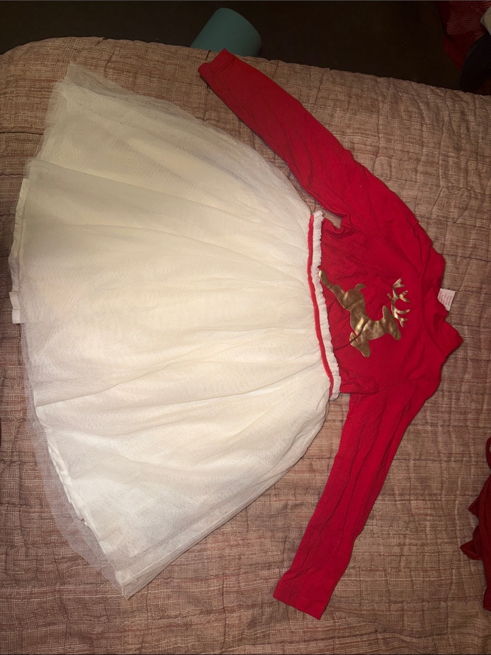 Cynthia Rowley Red Top with White Tulle Skirt Holiday Tutu Dress